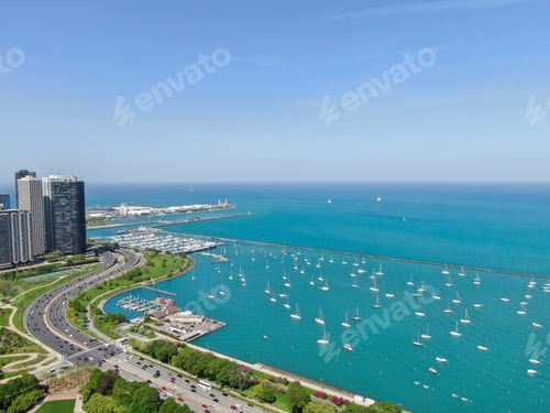 Preview: Beautiful Aerial View Of The Chicago Navy Pier