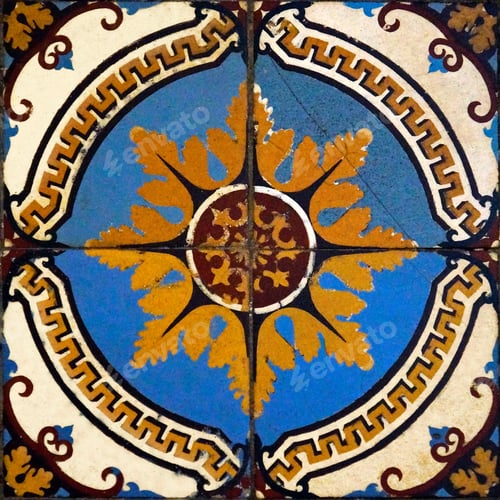 Preview: Ancient Hydraulic Tiles, Sao Joao Del Rei, Minas Gerais, Brazil