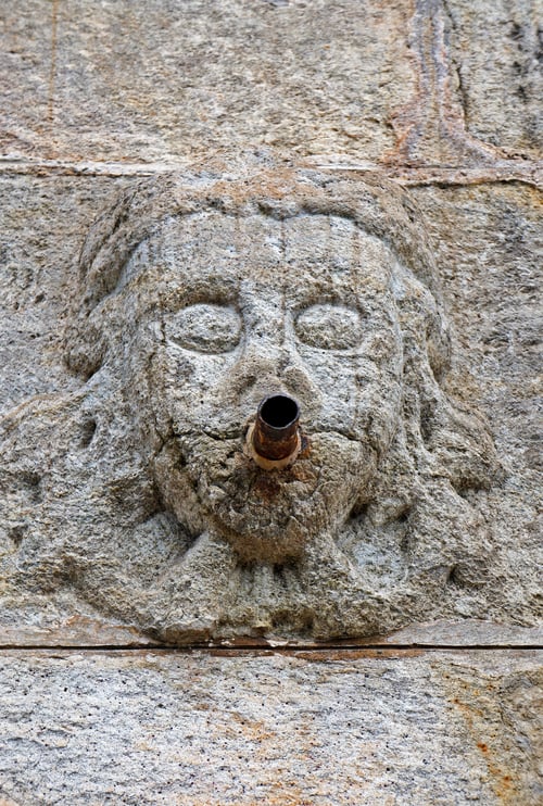 Preview: Ancient Fountain Built In 1759 (Detail) In Historical City Of Ouro Preto, Brazil