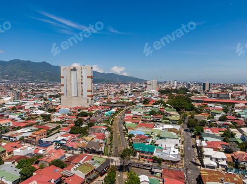 Preview: Beautiful Aerial View Of The Town Of San Pedro Costa Rica