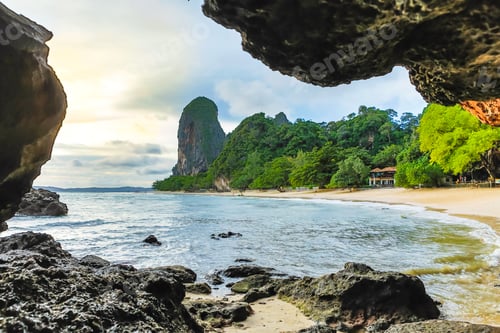 Preview: Railay Beach In Krabi Thailand. Asia