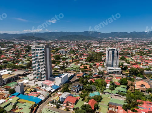 Preview: Beautiful Aerial View Of The Town Of San Pedro Costa Rica