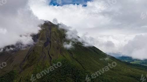 Preview: Beautiful Aerial View Of The Colosal Arenal Volcano In The Costa Rica