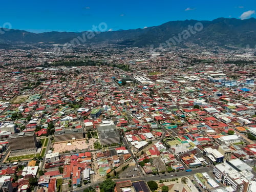 Preview: Beautiful Aerial View Of The Town Of San Pedro Costa Rica