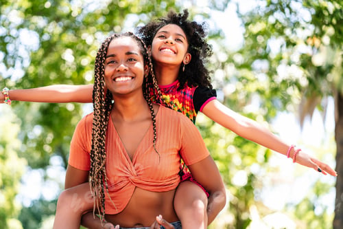 Preview: Mother And Daughter Enjoying A Day At The Park.