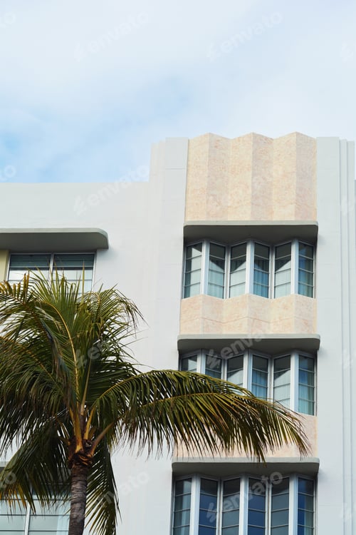 Preview: Close-Up Detail Of Art Deco Buildings In Miami, Florida