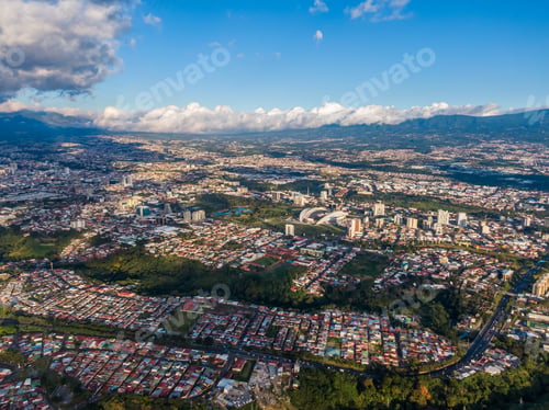 Preview: Beautiful Aerial View Of San Jose City In Costa Rica