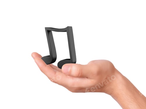 Preview: Music Note. Isolated On White Background