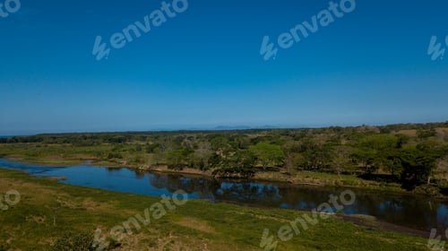 Preview: Aerial View Of The Tempisque River In Costa Rica