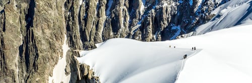 Preview: Mont Blanc Mountain, White Mountain. View From Aiguille Du Midi Mount In France.