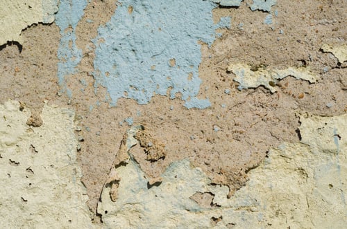 Preview: Wall With Peeling Paint, Paint Problem. Inadequate Paint System, Water Infiltration.