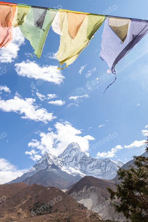 Preview: Ama Dablam Mountain. Trekking Everest Base Camp. Nepal. Asia.