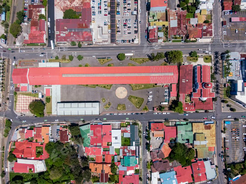 Preview: Beautiful Aeria View Of The Church In Near Fercori In San Pedro Costa Rica