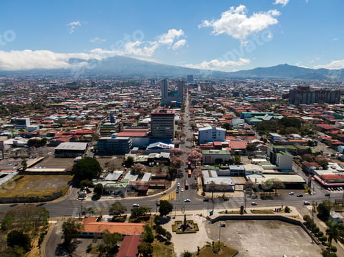 Preview: Beautiful Aerial View Of The Empty Streets Due To Coronavirus Disease (Covid-19) In San Jose Costa