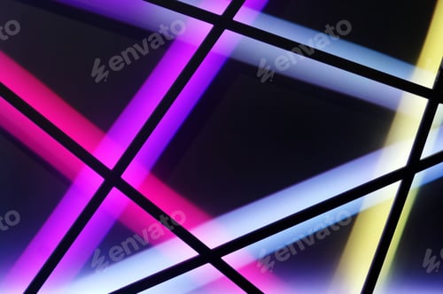 Preview: Light Colorful Lines, Geometric Background