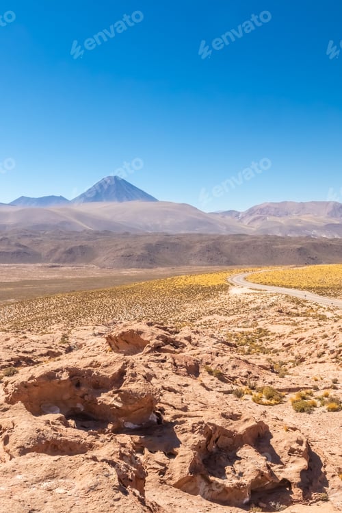 Preview: Scenic Road In The Atacama Desert, Chile. South America.