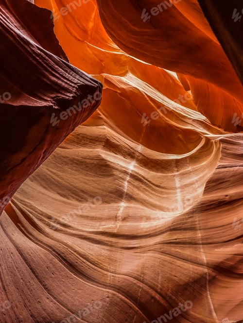 Preview: Beautiful View Of The Inside Of The Antelope Canyon In Arizona