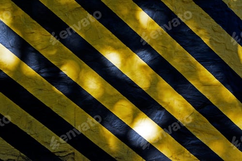 Preview: Wall Surface Painted With Black And Yellow Stripes