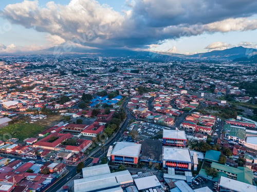 Preview: Beautiful Aerial View Of The City Of San Jose Costa Rica