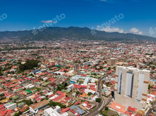Preview: Beautiful Aerial View Of The Town Of San Pedro Costa Rica