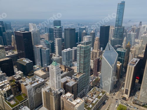 Preview: Beautiful Aerial View Of The Chicago Skyscrapers And Parks