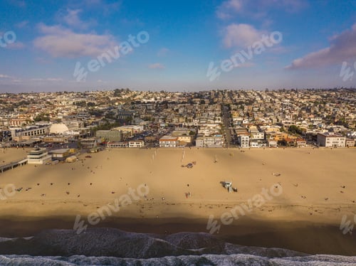 Preview: Beautiful Aerial View Of Hermosa Beach In L.A.