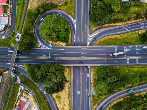 Preview: Beautiful Aerial View Of The Highway Road