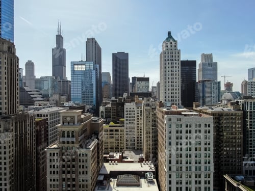 Preview: Beautiful Aerial View Of The Chicago Buildings