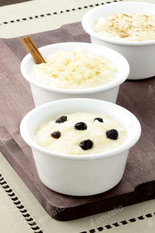 Preview: Delicious Rice Pudding With Cinamon, Raisins Or Brown Sugar On Top One Of The Most Delicious