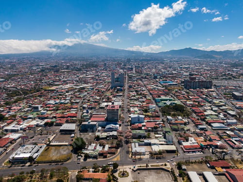 Preview: Beautiful Aerial View Of The Empty Streets Due To Coronavirus Disease (Covid-19) In San Jose Costa