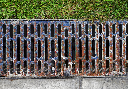 Preview: Drain Water Between Sidewalk And Garden