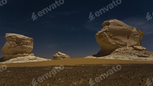 Preview: The White Desert At Farafra In The Sahara Of Egypt. Africa.