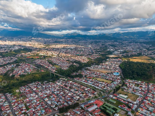 Preview: Beautiful Aerial View Of San Jose City In Costa Rica