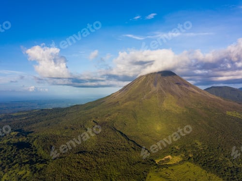 Preview: Beautiful Cinematic Aerial View Of The Arenal Volcano In Costa Rica