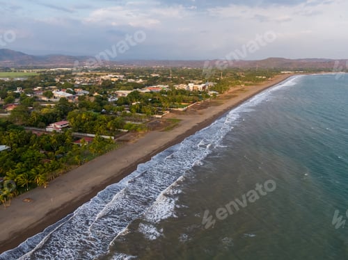 Preview: Beautiful View Of The Empty Beach Due To The Quarantine For Covid 19 In Costa Rica