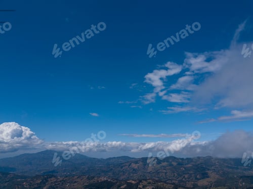 Preview: Aerial View Of The Mountains, Sky And Clouds