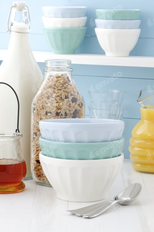 Preview: Muesli, Delicious And Healthy Breakfast.