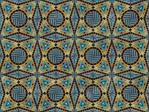 Preview: Ancient Hydraulic Tiles Pattern Background
