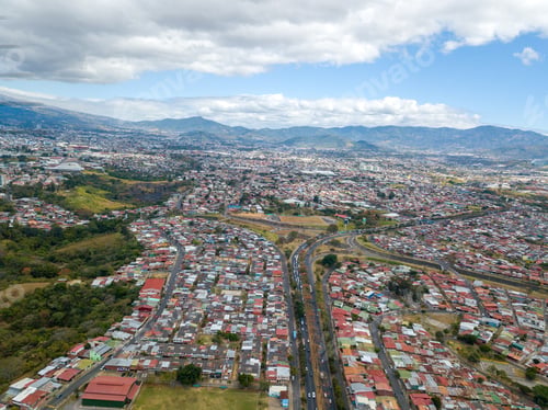Preview: Beautiful Aerial View Of The City Of San Jose Costa Rica