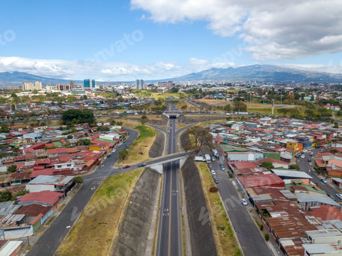 Preview: Beautiful Aerial View Of The City Of San Jose Costa Rica