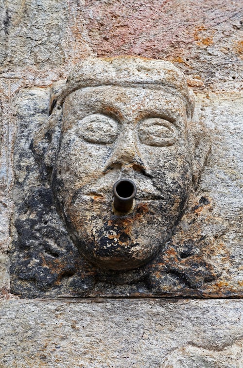 Preview: Ancient Fountain Built In 1759 (Detail) In Historical City Of Ouro Preto, Brazil