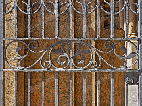 Preview: Ancient Ornamental Grid Detail, Rio De Janeiro, Brazil