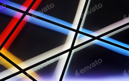 Preview: Light Colorful Lines, Geometric Background