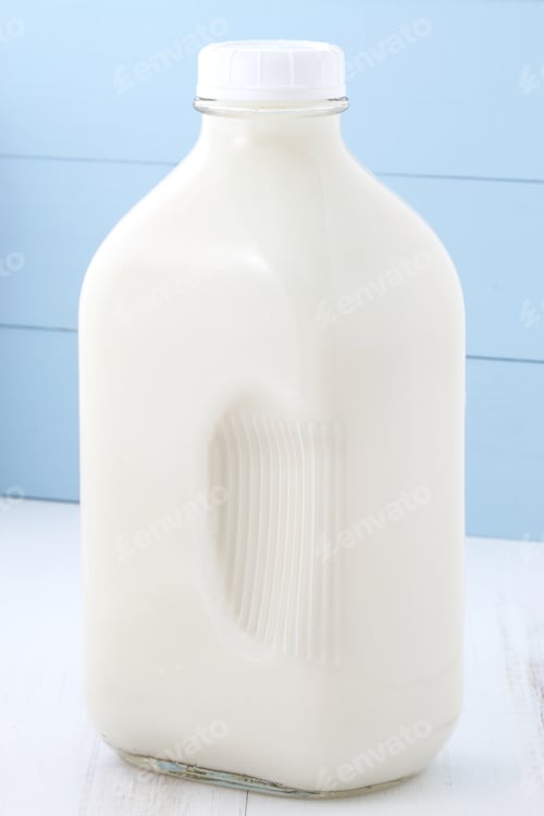 Preview: Delicious, Nutritious And Fresh Half Gallon Milk Bottle.