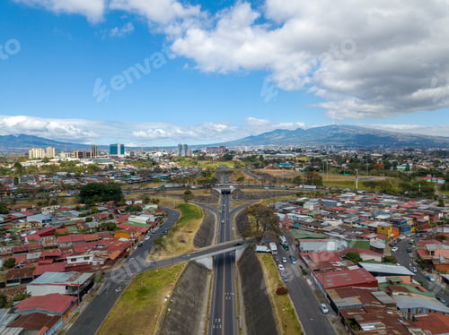 Preview: Beautiful Aerial View Of The City Of San Jose Costa Rica