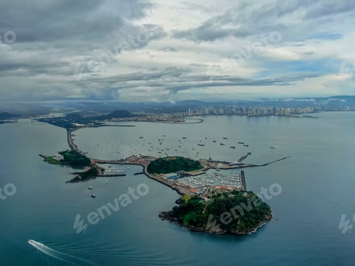 Preview: Beautiful Aerial View Of The The Causeway Amador Islands And The Majestic City Of Panama