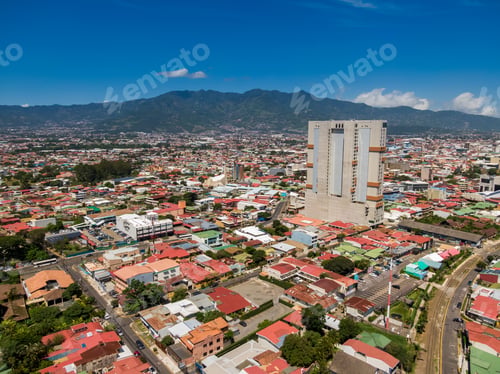 Preview: Beautiful Aerial View Of The Town Of San Pedro Costa Rica