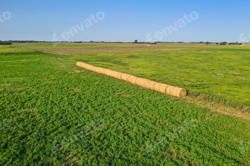 Preview: Bale Of Grass In The Countryside, Buenos Aires Province, Argentina.