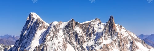 Preview: Mont Blanc Mountain, White Mountain. View From Aiguille Du Midi Mount In France.