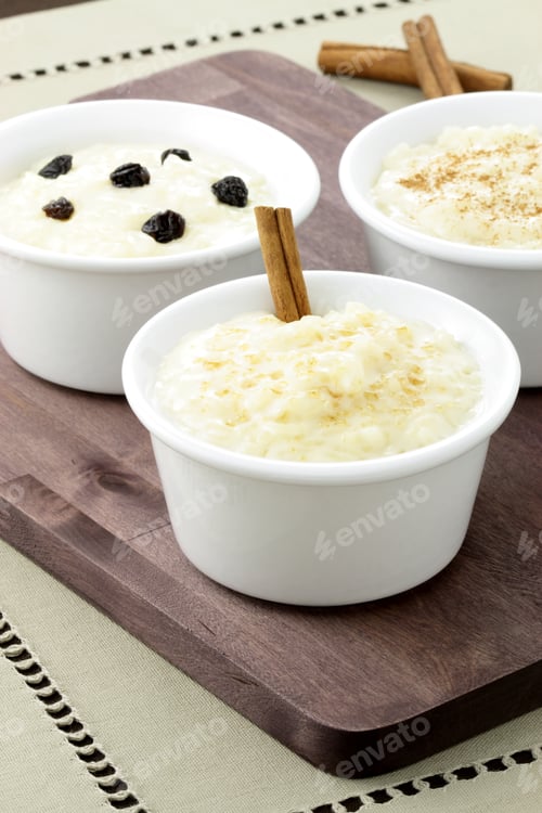 Preview: Delicious Rice Pudding With Cinamon, Raisins Or Brown Sugar On Top One Of The Most Delicious